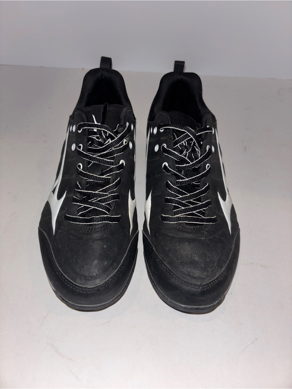 Mizuno Black Athletic Sneakers with White Accents